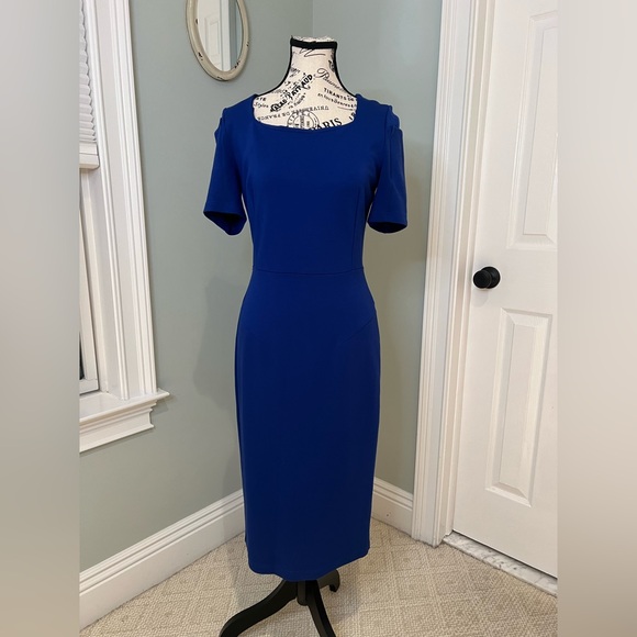 Marycrafts Dresses & Skirts - MaryCrafts Royal Blue Sheath Dress | Size 4 | Midi | Like New